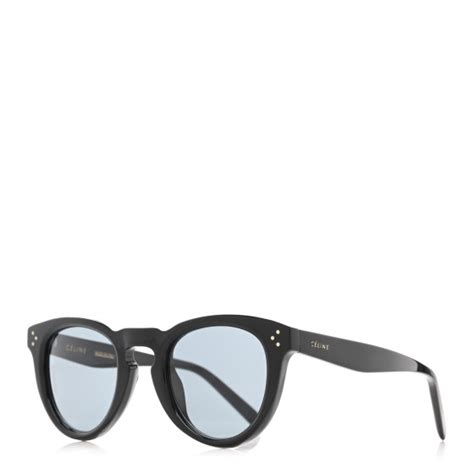 celine cl 41384 f s|CELINE Acetate Bevel Cat Sunglasses CL 41384/F/S Black .